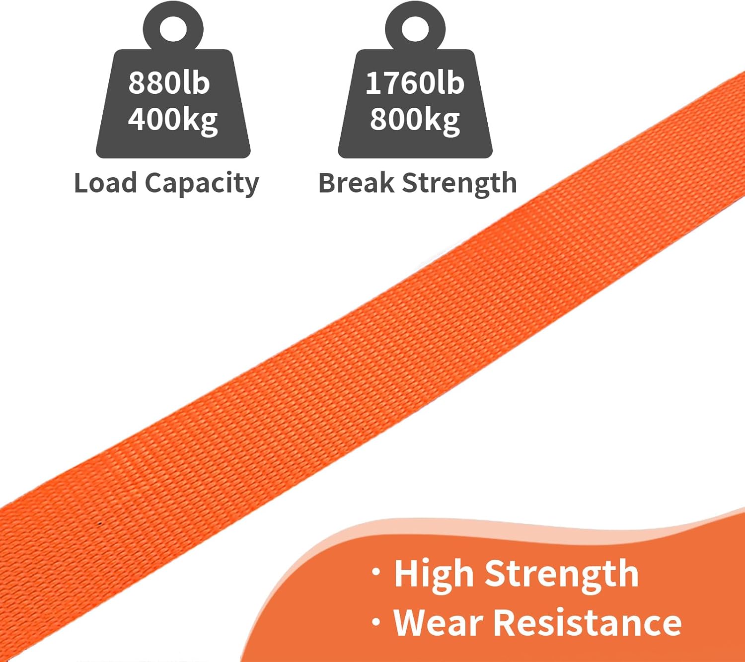 8 Pack Retractable Ratchet Straps 15 Ft - 880 lbs Load Cap with 1760 lbs Breaking Limit, Heavy Duty Auto Self Retracting Tie Down Straps for Truck, Cargo Trailer, Motorcycle, Rad & More