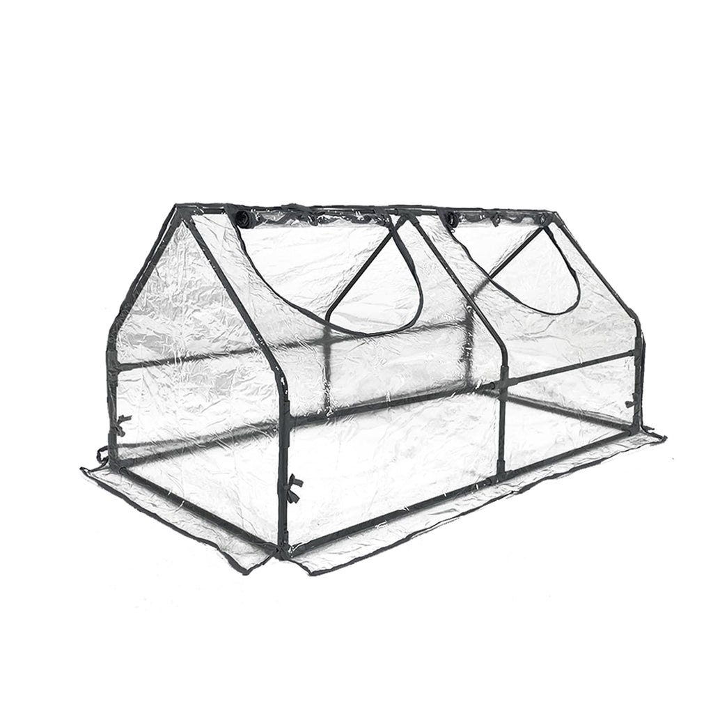 Portable Mini Greenhouse, 47"x24"x24" Greenhouses for Outdoors with PVC Cover and Dual Zipper Doors,Green House Cover for Raised Garden Bed,Garden Bed Cover for Plants Outdoor
