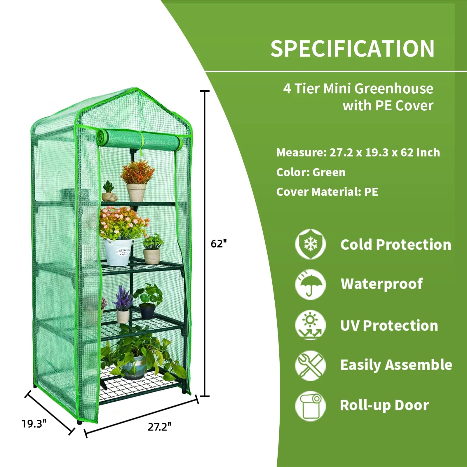 4 Tier Mini Greenhouse