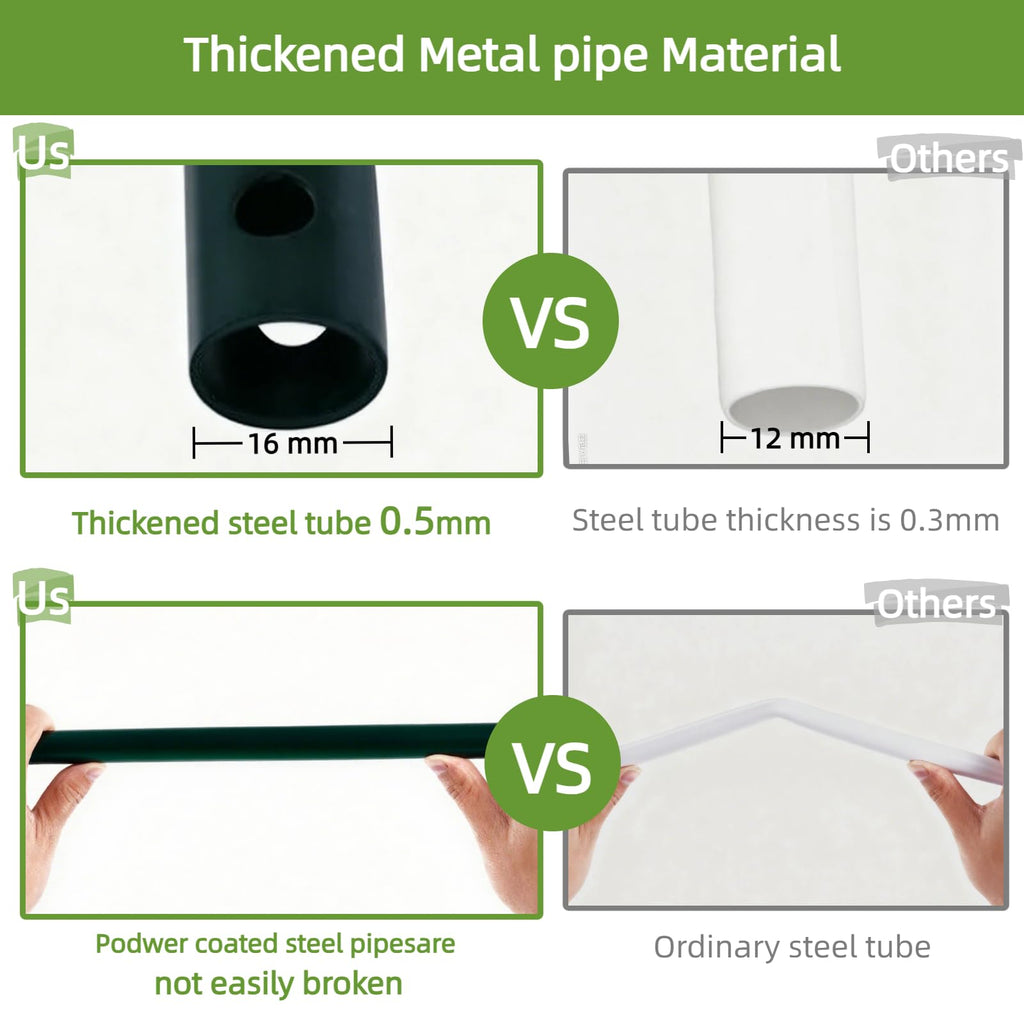 Thickened Metal Garden Arch with Base for Climbing Plants Outdoor, Garden Arbors and Arches, Wedding Arch Frame Archway, Halloween Christmas Party Decoration