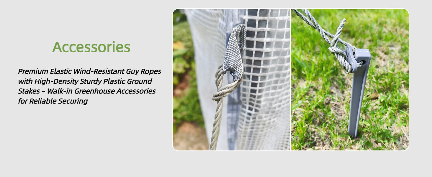 Greenhouses for Outdoors - Walk-in Greenhouse, Rustproof Steel Frame, 4 Removable Shelves & Durable PE Cover, Dual-Zip Door, All-Season for Patio/Yard/Deck (Herbs/Flowers/Vegetables)