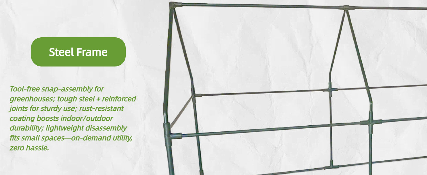 Mini Greenhouse, Portable Cold Frame Green House Indoor Outdoor, Small Greenhouse for Seed Starting & Plant Protection, 72.8"(L) x37.4W x47.2(H)