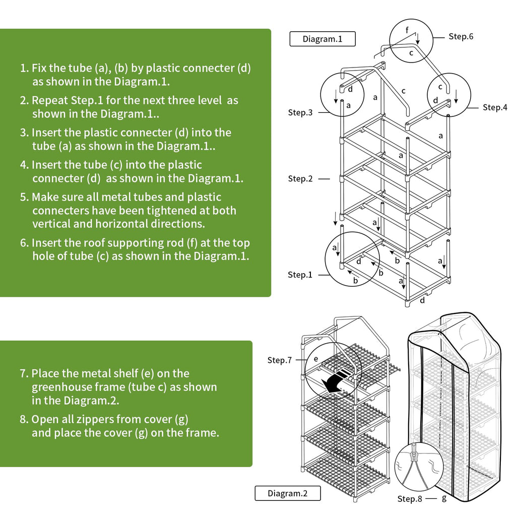 4 Tier Mini Greenhouse